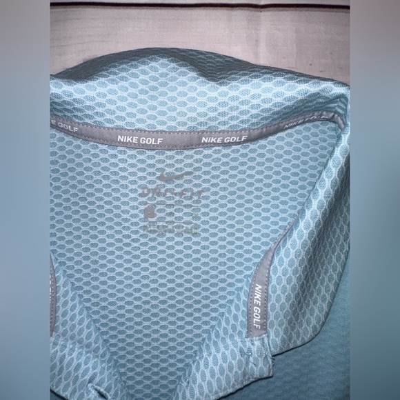 Nike Golf Dri-FIT Sleeveless Polo Top | Light Blue | Size L Preppy Pickleball - Picture 3 of 5